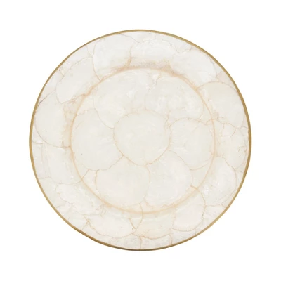 Saro Lifestyle Polished Capiz Charger Plate (Set Of 4) 8 Saro Lifestyle Polished Capiz Charger Plate (Set Of 4) - Image 6