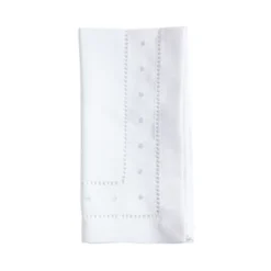 Saro Lifestyle Classic Hemstitch With Embroidered Border Tea Napkin (Set Of 12) -Saro Lifestyle GUEST 02606d08 d95d 4831 99d3 a3f227884ba1