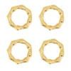 Saro Lifestyle Sleek Aluminum Bamboo Napkin Ring (Set Of 4), 1.5", Gold -Saro Lifestyle GUEST 0447c71e 3a0d 41c6 a45f 09a2f5613586