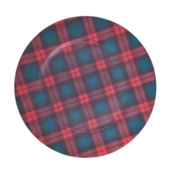 Saro Lifestyle Tartan Style Charger Plate (Set Of 4), 13"x13", Red 11 Saro Lifestyle Tartan Style Charger Plate (Set Of 4), 13"x13", Red -Saro Lifestyle GUEST 05e8326f 64e6 431d b86c 10b2ea1ade1d
