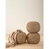 Saro Lifestyle Decorative Pouf - 18"x18"x14" Round, Natural 2 Saro Lifestyle Decorative Pouf - 18"x18"x14" Round, Natural -Saro Lifestyle GUEST 061996a4 a26a 4dfc 8606 9380aec13095