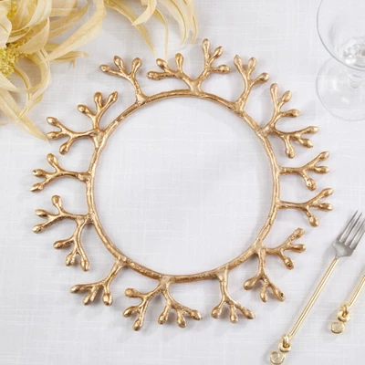 Saro Lifestyle Berries Frame Charger (Set Of 4) 5 Saro Lifestyle Berries Frame Charger (Set Of 4) - Image 3