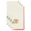 Saro Lifestyle Fall Pumpkins Napkin (Set Of 4), 18", Orange -Saro Lifestyle GUEST 09a07316 3bd9 4b83 83af 11113d9675d2