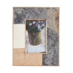 Saro Lifestyle Picture Frame With Slate Fragment Design -Saro Lifestyle GUEST 0a37411e e51b 40de 830e 24a307b35b41