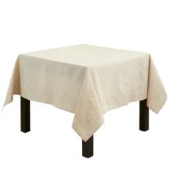 Saro Lifestyle Embroidered Swirl Natural Linen Blend Tablecloth -Saro Lifestyle GUEST 0a7a5406 2f57 404e 994e 4ec65330cb15