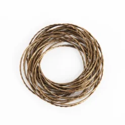 Saro Lifestyle Textured Metallic Bangle Design Metal Napkin Ring (Set Of 4) -Saro Lifestyle GUEST 0b790639 81d7 486f a414 b6376af58189