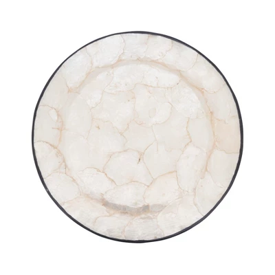 Saro Lifestyle Polished Capiz Charger Plate (Set Of 4) 3 Saro Lifestyle Polished Capiz Charger Plate (Set Of 4)