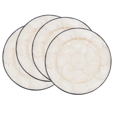 Saro Lifestyle Polished Capiz Charger Plate (Set Of 4) 4 Saro Lifestyle Polished Capiz Charger Plate (Set Of 4) - Image 2