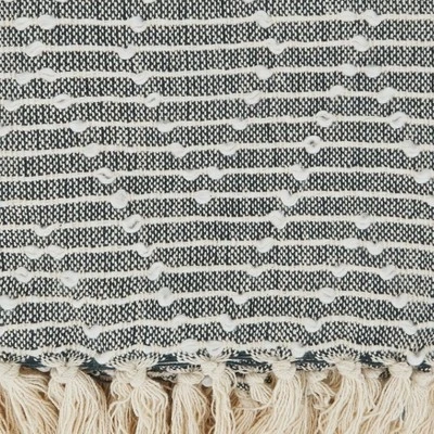 Saro Lifestyle Diamond Woven Throw, 50x60 Inches, Black 5 Saro Lifestyle Diamond Woven Throw, 50x60 Inches, Black - Image 3