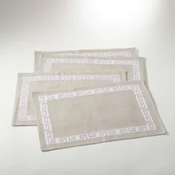 Saro Lifestyle Stitched Greek Key Design Placemat, 13"x19" Oblong, White (Set Of 4) 7 Saro Lifestyle Stitched Greek Key Design Placemat, 13"x19" Oblong, White (Set Of 4) -Saro Lifestyle GUEST 0ec4ae2b a05a 474e 9c04 eae361474439