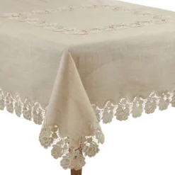 Saro Lifestyle Elegant Tablecloth With Lace Rose Border 11 Saro Lifestyle Elegant Tablecloth With Lace Rose Border -Saro Lifestyle GUEST 1165b8ad cc8b 4452 9f62 6911965b2f02