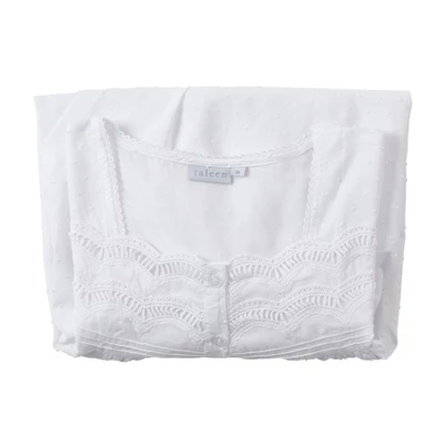 Saro Lifestyle Embroidered Design Nightgown 4 Saro Lifestyle Embroidered Design Nightgown - Image 2