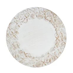 Saro Lifestyle Sea Shell Embellished Charger Plate (Set Of 4) 13 Saro Lifestyle Sea Shell Embellished Charger Plate (Set Of 4) -Saro Lifestyle GUEST 14e65562 fe20 4616 ba34 cd1b48000015