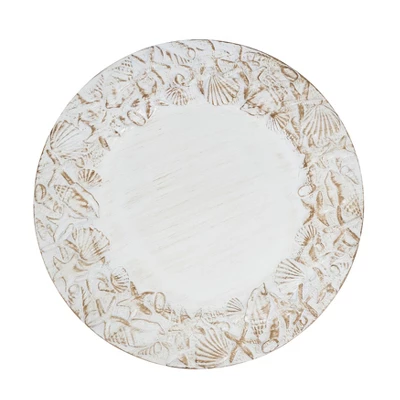 Saro Lifestyle Sea Shell Embellished Charger Plate (Set Of 4) 7 Saro Lifestyle Sea Shell Embellished Charger Plate (Set Of 4) - Image 5