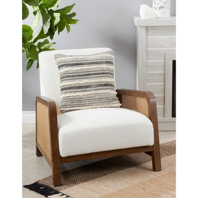 Saro Lifestyle Saro Lifestyle Tufted Block Print Decorative Pillow Cover, Black, 18" 4 Saro Lifestyle Saro Lifestyle Tufted Block Print Decorative Pillow Cover, Black, 18" - Image 2