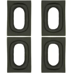 Saro Lifestyle Napkin Rings With Rectangle Design (Set Of 4)