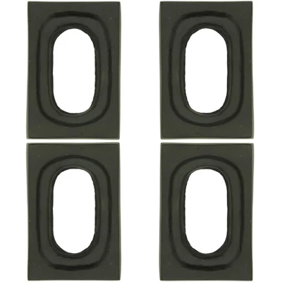 Saro Lifestyle Napkin Rings With Rectangle Design (Set Of 4) 3 Saro Lifestyle Napkin Rings With Rectangle Design (Set Of 4)