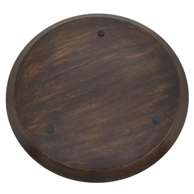 Saro Lifestyle Wood Charger, 13" Ø Round, Brown (Set Of 4) 4 Saro Lifestyle Wood Charger, 13" Ø Round, Brown (Set Of 4) - Image 2