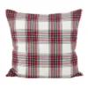 20"x20" Borland Plaid Down Filled Square Throw Pillow - Saro Lifestyle