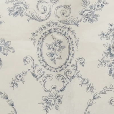 Saro Lifestyle Charming Toile Floral Apron, 28"x35", Blue 4 Saro Lifestyle Charming Toile Floral Apron, 28"x35", Blue - Image 2