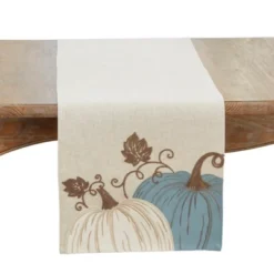 Saro Lifestyle Linen Blend Pumpkins Table Runner -Saro Lifestyle GUEST 1b92bd66 4228 411e aa42 8aa506dbc91f