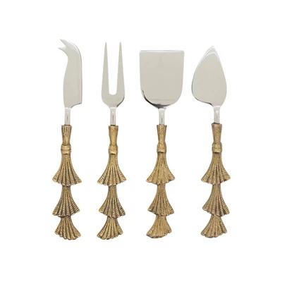 Saro Lifestyle Festive Tree Cheese Cutlery Set 4 Saro Lifestyle Festive Tree Cheese Cutlery Set - Image 2