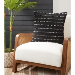 Saro Lifestyle Saro Lifestyle Striped Design Pillow Cover, Black, 20" 5 Saro Lifestyle Saro Lifestyle Striped Design Pillow Cover, Black, 20" -Saro Lifestyle GUEST 1e58b655 8283 4b3a a3f4 3f0c2e98b469