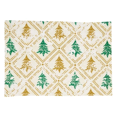 Saro Lifestyle Holiday Placemats With Christmas Trees Design (Set Of 4) 6 Saro Lifestyle Holiday Placemats With Christmas Trees Design (Set Of 4) - Image 4