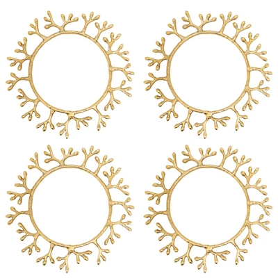 Saro Lifestyle Berries Frame Charger (Set Of 4) 4 Saro Lifestyle Berries Frame Charger (Set Of 4) - Image 2