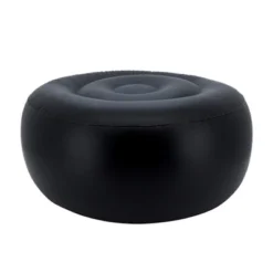 Saro Lifestyle Blue Tropic Outdoor Ottoman, 21"x9" Round, Navy Blue 9 Saro Lifestyle Blue Tropic Outdoor Ottoman, 21"x9" Round, Navy Blue -Saro Lifestyle GUEST 235c4997 29cd 4b87 89f1 a2ad482bf235