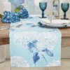 Saro Lifestyle Printed Table Runner With Hydrangea Design -Saro Lifestyle GUEST 24cddcc4 f8a9 463c 8bc8 3d05fe0f4728