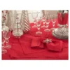 12pk 14"x20" Hemstitch Border Design Placemat Red - Saro Lifestyle: Elegant Dining Decor, Machine Washable -Saro Lifestyle GUEST 253481e8 7202 43ef a01d 3e72e354015b