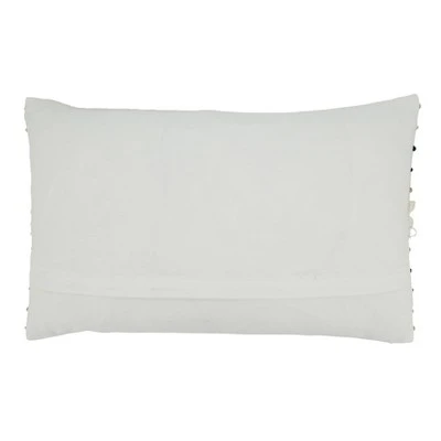 Twisted Cord Throw Pillow Cover Ivory/Brown - Saro Lifestyle 3 Twisted Cord Throw Pillow Cover Ivory/Brown - Saro Lifestyle