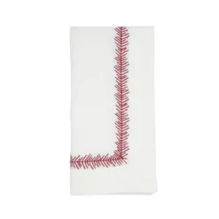 Saro Lifestyle Napkins With Embroidered Border Design (Set Of 4) -Saro Lifestyle GUEST 2726f9b3 64f5 4d18 8162 fe47f1d98432