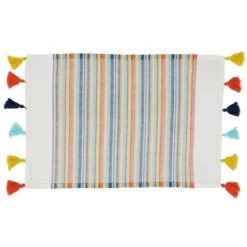 Saro Lifestyle Color Splash Placemat (Set Of 4), 14"x20", Multicolored