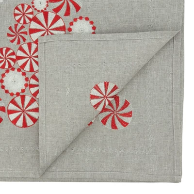 Saro Lifestyle Holiday Table Runner With Peppermint Christmas Tree Design 3 Saro Lifestyle Holiday Table Runner With Peppermint Christmas Tree Design