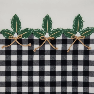 Saro Lifestyle Holly Design Buffalo Plaid Table Runner 4 Saro Lifestyle Holly Design Buffalo Plaid Table Runner - Image 2