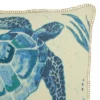 20"x20" Oversize Sea Turtle Square Throw Pillow With Zipper - Saro Lifestyle: Indoor Decor, Hand Wash 2 20"x20" Oversize Sea Turtle Square Throw Pillow With Zipper - Saro Lifestyle: Indoor Decor, Hand Wash -Saro Lifestyle GUEST 2cbc7a75 8dfd 4ed7 b378 fdf44a6dd2cc