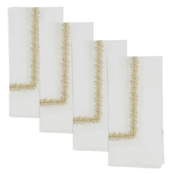 Saro Lifestyle Napkins With Embroidered Border Design (Set Of 4) -Saro Lifestyle GUEST 2e4cff84 d66d 4194 998b da717551d535