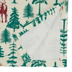 Saro Lifestyle Deer And Trees Design Table Runner