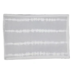Saro Lifestyle Modern Tie Dye Placemats With Striped Pattern (Set Of 4), 14"x20", Blue