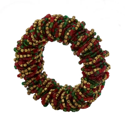 Saro Lifestyle Beaded Design Round Napkin Rings (Set Of 4) 7 Saro Lifestyle Beaded Design Round Napkin Rings (Set Of 4) - Image 5