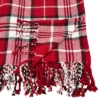 50"x60" Plaid Cotton Throw Red - SARO -Saro Lifestyle GUEST 3335cb23 ebc9 4e9b a1b2 aeeff729383e