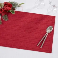 Saro Lifestyle Refined Stitched Plaid Placemat (Set Of 4), 13"x19", Red 8 Saro Lifestyle Refined Stitched Plaid Placemat (Set Of 4), 13"x19", Red -Saro Lifestyle GUEST 3530878c 17f8 4041 96a5 a2b639cceb22