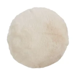 Saro Lifestyle Round Throw Pillow With Faux Rabbit Fur -Saro Lifestyle GUEST 3540c959 011d 4bf5 b525 c8b60ba0cae9