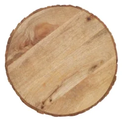 Saro Lifestyle Bark Edge Wood Charger, 14" Ø Round, Natural (Set Of 4) -Saro Lifestyle GUEST 3661d267 c2bb 4b60 b5ad ffbfeb32394f