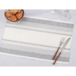 Saro Lifestyle Ribbed Stripe Table Placemats -Saro Lifestyle GUEST 3704d7c2 1756 4519 afda e9993ad8b04c