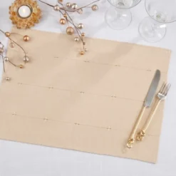 Saro Lifestyle Embroidered Placemat (Set Of 4) -Saro Lifestyle GUEST 37a5ede4 408a 412d 8f22 2386c6e90e9b