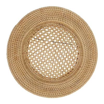 Saro Lifestyle Handmade Rattan Charger (Set Of 4) 8 Saro Lifestyle Handmade Rattan Charger (Set Of 4) - Image 6