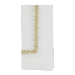 Saro Lifestyle Napkins With Embroidered Border Design (Set Of 4) -Saro Lifestyle GUEST 3b728228 a160 43a9 91ad 6643be7899f5